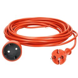 ORNO AE-13168 verlengkabel voor de tuin, met een stopcontact van PVC, kabel 2 x 1 mm², vervaardigd in Polen (40 m)