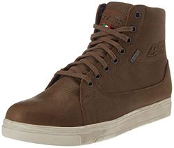 TCX - Mood GTX, Men's Motorcycle Boot, Waterproof and Breathable with Gore-Tex Membrane, Leather Upper, Laces Closure, Brown