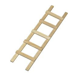 Rayher 46071000 - Escalera de Madera (13,5 cm, 5 peldaños, 1 Unidad)