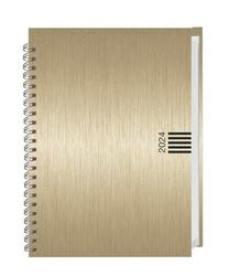 Wochen-Cheftimer A5, Alu oro 2024