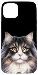 Ragamuffin Tabby Cat Portrait Case for iPhone 15 Plus