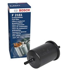 Bosch F2161 Filtro de gasolina para carro - separa partículas de combustível, protege o sistema de injeção