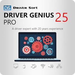 Driver Genius 25 Pro- Actualizaciones automáticas de controladores y transferencia del sistema para PC con Windows | Pro | 3 Dispositivo | 1 Usuario | 1 Año | Código de activación PC enviado por email