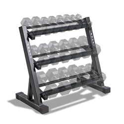 MARCY DBR-86 - Supporto a 3 Livelli per bilanciere, Peso, bilanciere, bilanciere, bilanciere, Colore: Nero