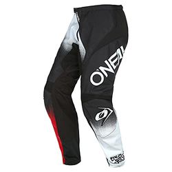 O'Neal | Motocross Pants | Enduro MX | Maximum freedom of movement, Lightweight, breathable and durable design | Pants Element Racewear V.22 | Adult | Black White Red | Size 36/52