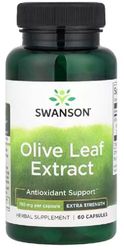 Swanson - Olive Leaf Extract, 750mg Super Strength | Immune and Heart Health - 60 Capsules