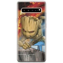 ERT GROUP etui na telefon Samsung S10 5G, case oryginalny i oficjalnie licencjonowany przez Marvel, wzór Groot 003, optymalnie dopasowane, plecki z TPU
