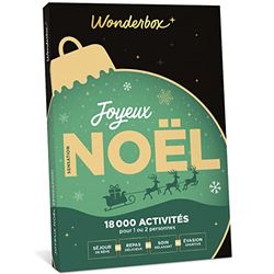 Wonderbox – Coffret cadeau noël - JOYEUX NOEL Sensation – plus de 10.000 activités: séjours de rêve, repas délicieux, soins bien-être prestigieux ou loisirs pour 1 ou 2 personnes