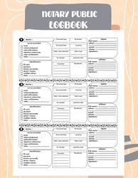 Notary Public Logbook