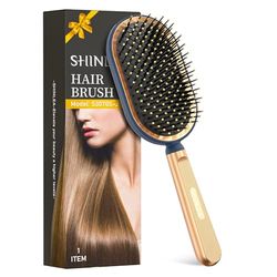 SHINLEA Spazzola per capelli a cuscino, spazzola per capelli bagnati/asciutti, lisciante, massaggiante per il cuoio capelluto, per uomini, donne e bambini, riduce i grovigli e la rottura dei capelli