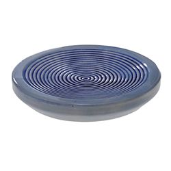 Spirella Portasapone Effetto Pietra Decorativo Bagno Porta Sapone Mykonos Dimensioni: 12 x 2 x 2 cm – Bianco Blu, Ceramica