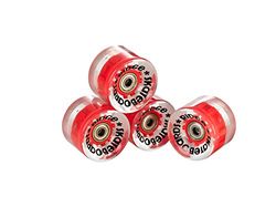 Ridge skateboard Rollen Cruiser Röd LED STANDARD