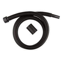WORKSHOP Wet/Dry Vacs 1-1/4-Inch x 6-Feet Black Polyethylene (PE) Wet Dry Vacuum Hose, Friction Fit, for Shop Vacuums with Standard 2-1/2-Inch Inlet