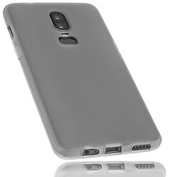 mumbi Hoes compatibel met OnePlus 6 telefoonhoes telefoonhoes transparant zwart