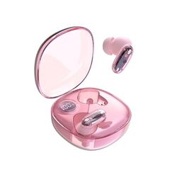 Mars Gaming MHIB2, Écouteurs Bluetooth 5.4, Son Immersif, Design Ergonomique Semi-Transparent et Ultra-Compact, 24 Heures d'Autonomie, Écouteurs sans Fil avec Boîtier et Indicateur LED, Rose​