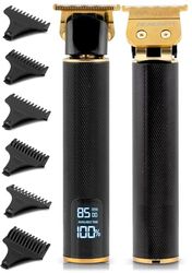 Berdsen Maquina de afeitar profesional para hombre, cortadora de barba eléctrica, 6 accesorios, 1 hasta 9 mm, color negro