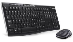 Logitech MK270 Wireless Keyboard and Mouse Combo for Windows, QWERTZ German Layout - Black