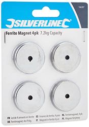 Silverline 106307 - Set di calamite in ferrite, 7,2 kg, 4 pz.