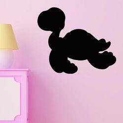 Ambiance Sticker Lavagna in ardesia - Adesivi da parete adesivi cancellabili - Silhouette tartarughe - H25 x L30 cm