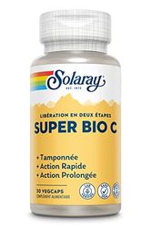 Solaray Super Bio C | Tamponnée, action rapide et prolongée | 30 vegcaps
