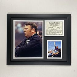 Legends Never Die "John Madden ingelijste fotocollage, 11 x 14-inch