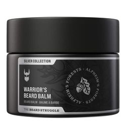 Bálsamo para barba The Beard Struggle Warrior - Colección Silver, Bosques de Alfheim - Fórmula no grasosa de baja fijación, lujosas fragancias de calidad colonia 100% naturales (50 g)