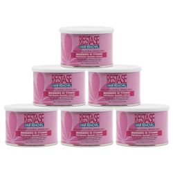 RESTASE | Cera Depilatoria Liposolubile, Biossido di Titanio, Pelli Secche, Sensibili e Delicate, 6 x 400 ml, Made in Italy