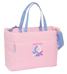 Safta BENETTON PINK – Laptop Bag 14.1 Inch with Pocket, Backpack, Ideal for Children of Different Ages, Comfortable and Versatile, Quality and Resistance, 54 x 17 x 31 cm, Pink, pink, Estándar, Casual
