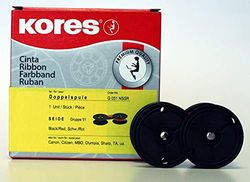 Kores G051NSSR kleurlint, zijde zwart, rood voor model Canon, Olympia