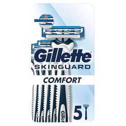 Gillette SkinGuard Sensitive Rasoio Usa E Getta, Clinicamente Testato Per Le Pelli Sensibili, 5 Pz