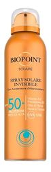 Biopoint Solaire Spray Solare Invisibile SPF 50+, Alta Protezione, 150 ml, con Acceleratore di Abbronzatura, senza oli minerali, coloranti, senza nickel e resistente all’acqua