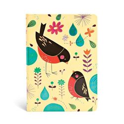 Paperblanks Diari a Copertina Rigida La Mamma Pettirosso | Righe | Midi (120 × 170 mm): Lined Midi