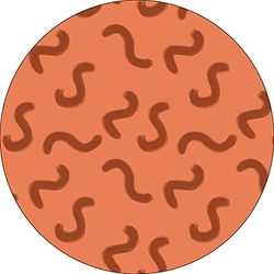Bonateks, Runt digitalt tryckt musmatta, halkfri undersida, för kontor och hem, diameter: 22 cm