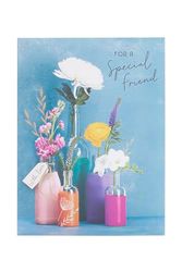 UK Greetings Carte d'anniversaire pour elle/amie – Motif fleurs dans un vase