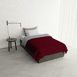 Italian Bed Linen Winter Duvet “Oslo” Double-face, Falun/Platinum, 200x200cm