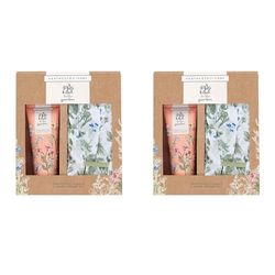 Heathcote & Ivory In The Garden Gardening Gloves Set and Shea Butter Hand Cream Gift Set, 0.227 kg (Pack of 2)
