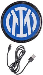 Hi Tech Artisans Wireless Charger Official F.C. Inter, Universal Mobile Charger, Designed and printed in Italy, Black and blue with new logo
