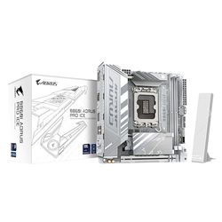 GIGABYTE B860I AORUS PRO ICE Moederbord - Intel Core Ultra Series CPU's, 8+1+2+1 fasen VRM, tot 9200MHz DDR5, 1xPCIe 5.0 + 1xPCIe 4.0 M.2, 2.5GbE LAN, WIFI 7, Thunderbolt 4