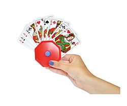 Noris -Spiele 606154619 Suporte de plástico para cartas, cor vermelha (versão em alemão)