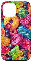 Carcasa para iPhone 12 mini Patrón De Dulces Candy Delight Vibrant Gummies