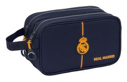 Safta Real Madrid 2e équipe 24/25 - Grande Trousse Scolaire pour Enfant, Adaptable au Chariot, idéale pour Les Enfants de 5 à 14 Ans, Confortable et Polyvalente, 26 x 12,5 x 15 cm, Couleur Bleu