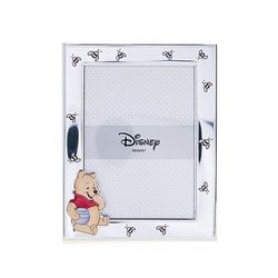 VALENTI & CO. – Disney Baby – Winnie The Pooh – Marco de fotos de plata para niños, regalo bautizo, nacimiento o cumpleaños (9 x 13 cm)