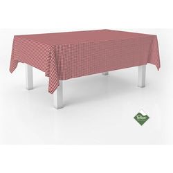 ECOMMERC3 | Stain Resistant Vichy Tablecloth for Rectangular Table Size 220 x 140 cm - Vichy Tablecloth Extra Soft and Waterproof Touch Red