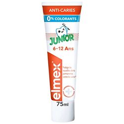 Elmex Dentifricio Bambino, 6-12 anni, anti-carie, 0% di coloranti, formula clinicamente provata, protegge dalla carie - 75 ml