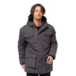 Geographical Norway Lange thermische top met capuchon voor heren grijs XX-Large (Fabrikantmaat: XX-Large)