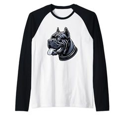 Cane Corso Art Cane Corso Perro Camiseta Manga Raglan