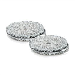 Bosch, coussins rotatifs de nettoyage en microfibres, pour la brosse Aqua ProHygiène 2en1 et Unlimited 7 ProHygiène Brosse Aqua, lavables en machine, gris, BHZUPAD1