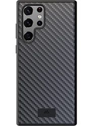 Black Rock - Custodia protettiva in carbonio per Samsung Galaxy S22 Ultra 5G I, in fibra di carbonio (nero)