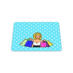 Bonamaison, Pop Art Digital Print Rectangle Mouse Mat, Non-slip Base, Office and Home, Size: 22x18cm