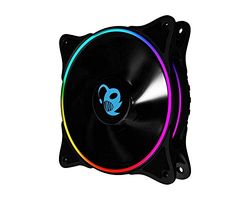 Watio Wave Ventilador - ventilador auxiliar de 120 mm, iluminación A-RGB, compatibilidad universal, diseño silencioso y eficiente, ideal para mejorar la refrigeración. * *
